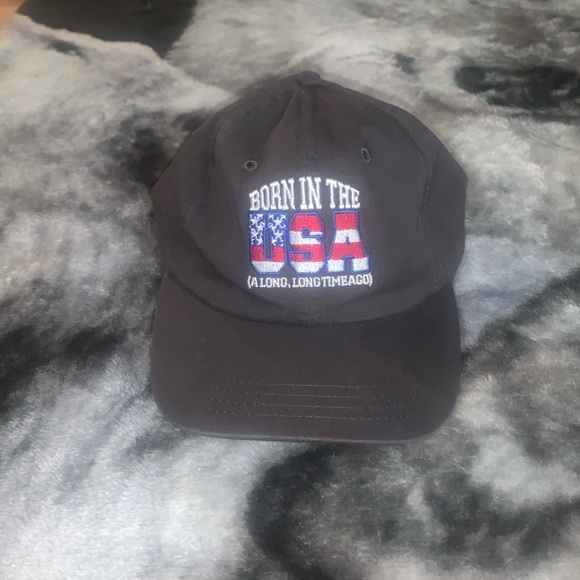 Paramount Apparel Born In The USA, A Long Long Time Ago Embroidered Adjustable H - Picture 1 of 5